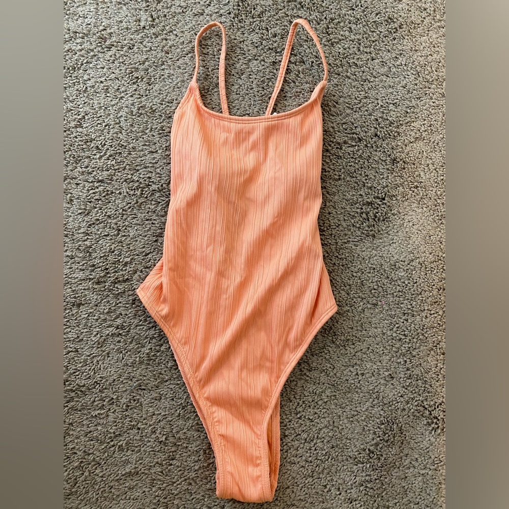 🍊Xhilaration • orange bathing suit • S • EUC